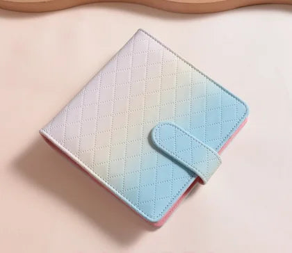 B6 A8 Square MacaronTie Dye Color Change PU Leather DIY Binder Notebook Cover Diary Agenda Planner Paper Cover School Stationery