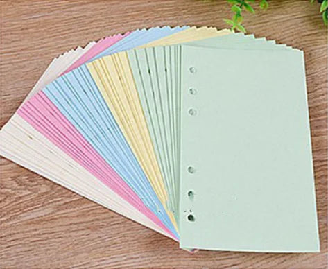 A5/A6 PU Leather Marbled Notebook Binder Budget Planner 6 Ring Binder Hand Ledger Cover School Stationery