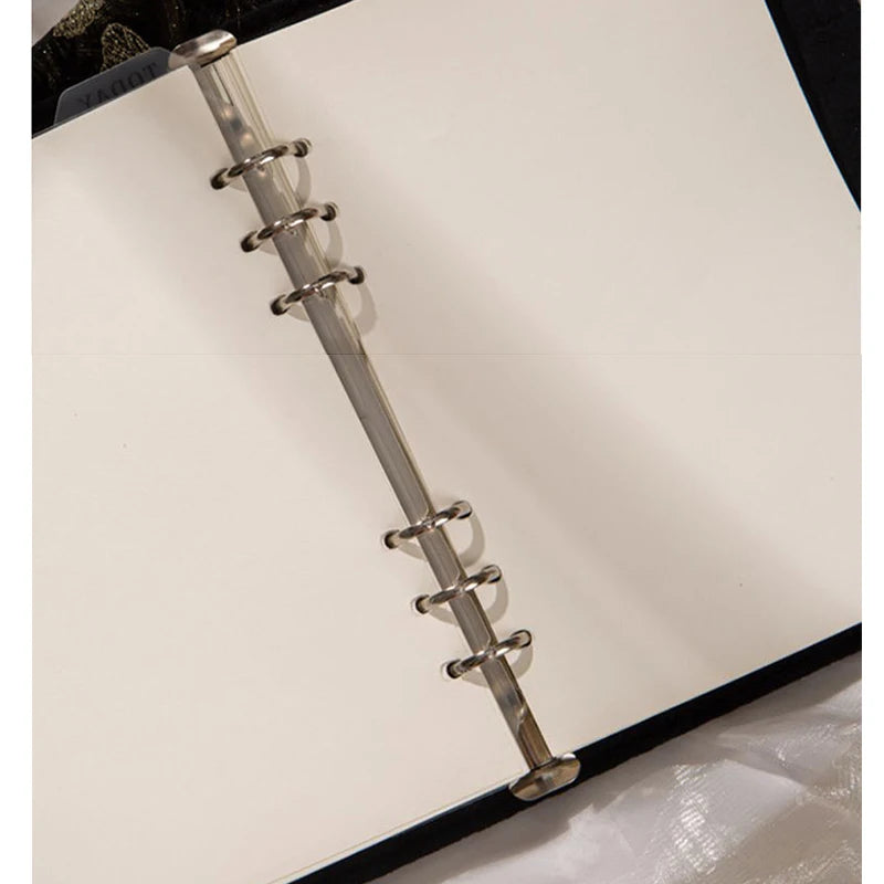 A5 & A6 Fabric cover notebook loose-leaf notepad binder mysterious realm diary ,with 90 blank inner pages