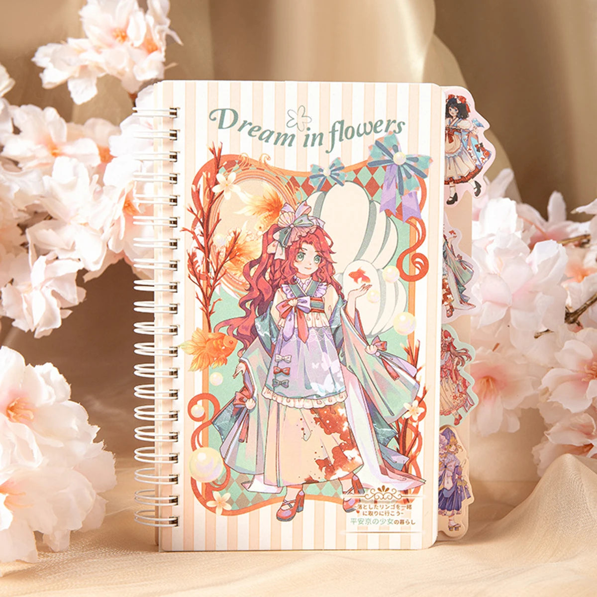 A5 Coil Book Bronzing Cover Anime Characters Kawaii Journal Notebook Writing Pads Korean Stationery for Students School Supplies