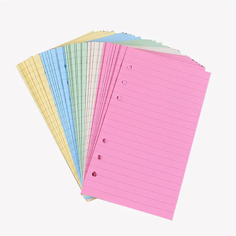 A5/A6 PU Leather Marbled Notebook Binder Budget Planner 6 Ring Binder Hand Ledger Cover School Stationery