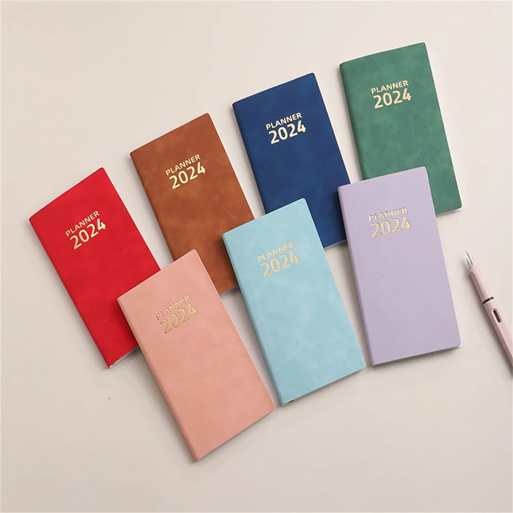 2024 A6 Notebook Daily Weekly Agenda Planner Notebook 365 Days Notepad Journal Notebook Office School Supplies