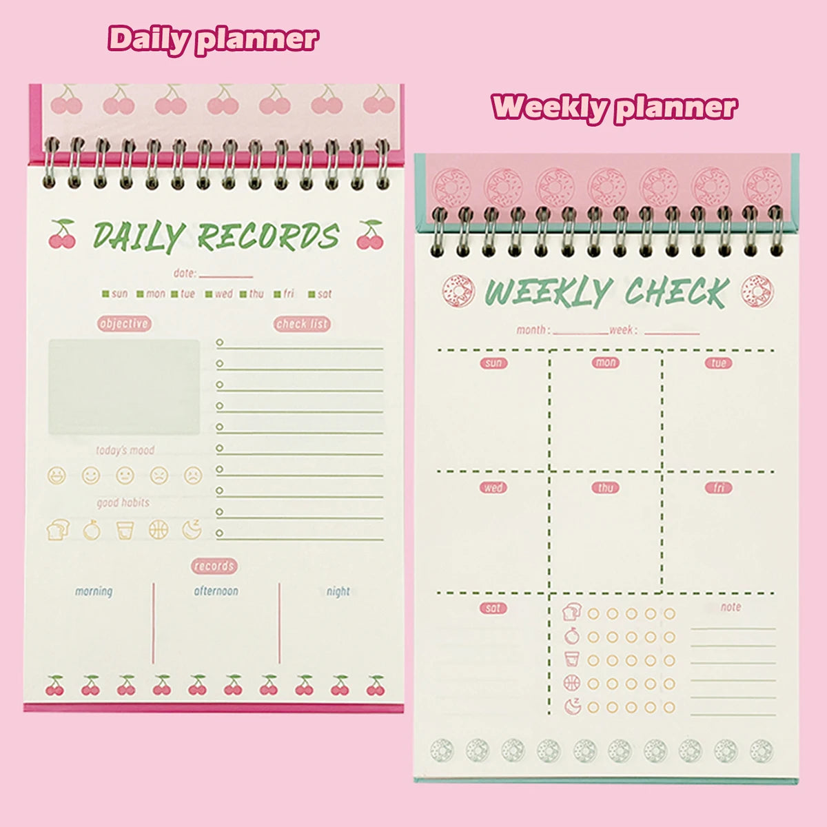 Daily/Weekly Coil Planner 120 Sheets Agenda Diary Supplies 2023 Study School Supplies for Students Back to School