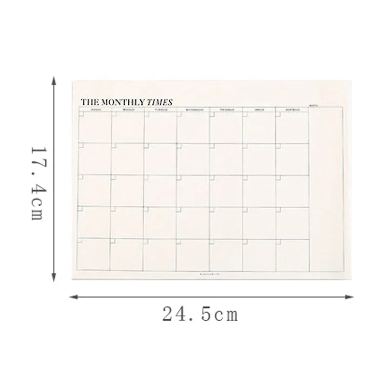 2025 Weekly Planner Undated Spiral Agenda A5 Notebook Planner Pouch 52 Weeks Planner Schedules Stationery Office School Supplies