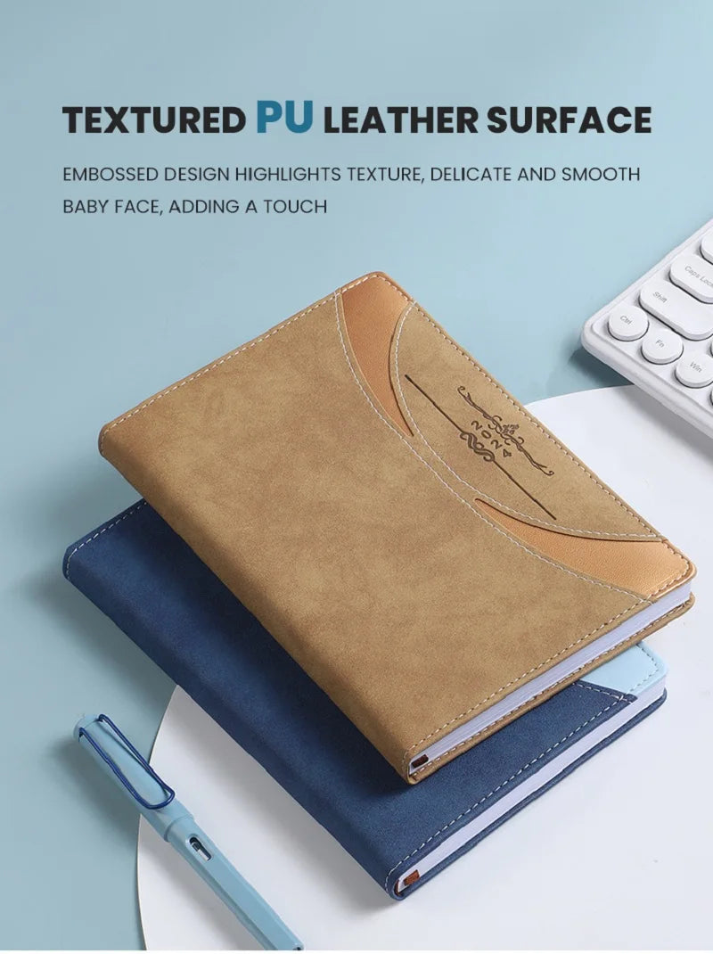 2024 Spanish English Calendar Notepad A5 365 Day Daily Plan Notebook Weekly Monthly Diary Organizer Agenda Planner Journal Book