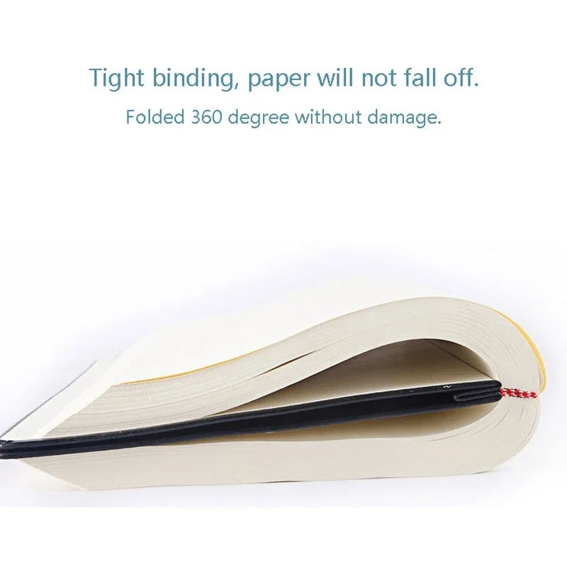 Super thick diary Notebook blank pages PU leather soft cover 330 sheets Sketchbook Business diary School supplies stationery