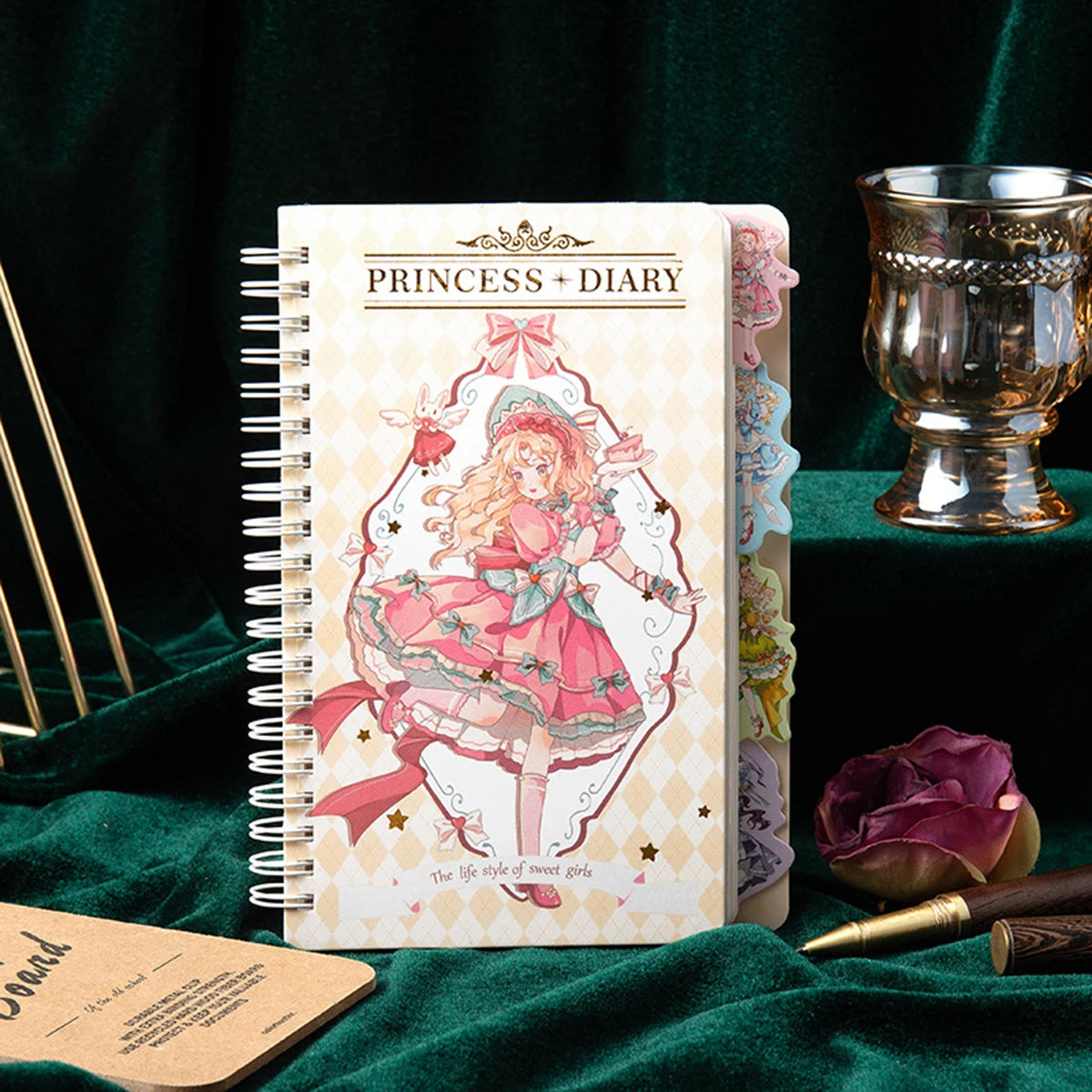 A5 Coil Book Bronzing Cover Anime Characters Kawaii Journal Notebook Writing Pads Korean Stationery for Students School Supplies