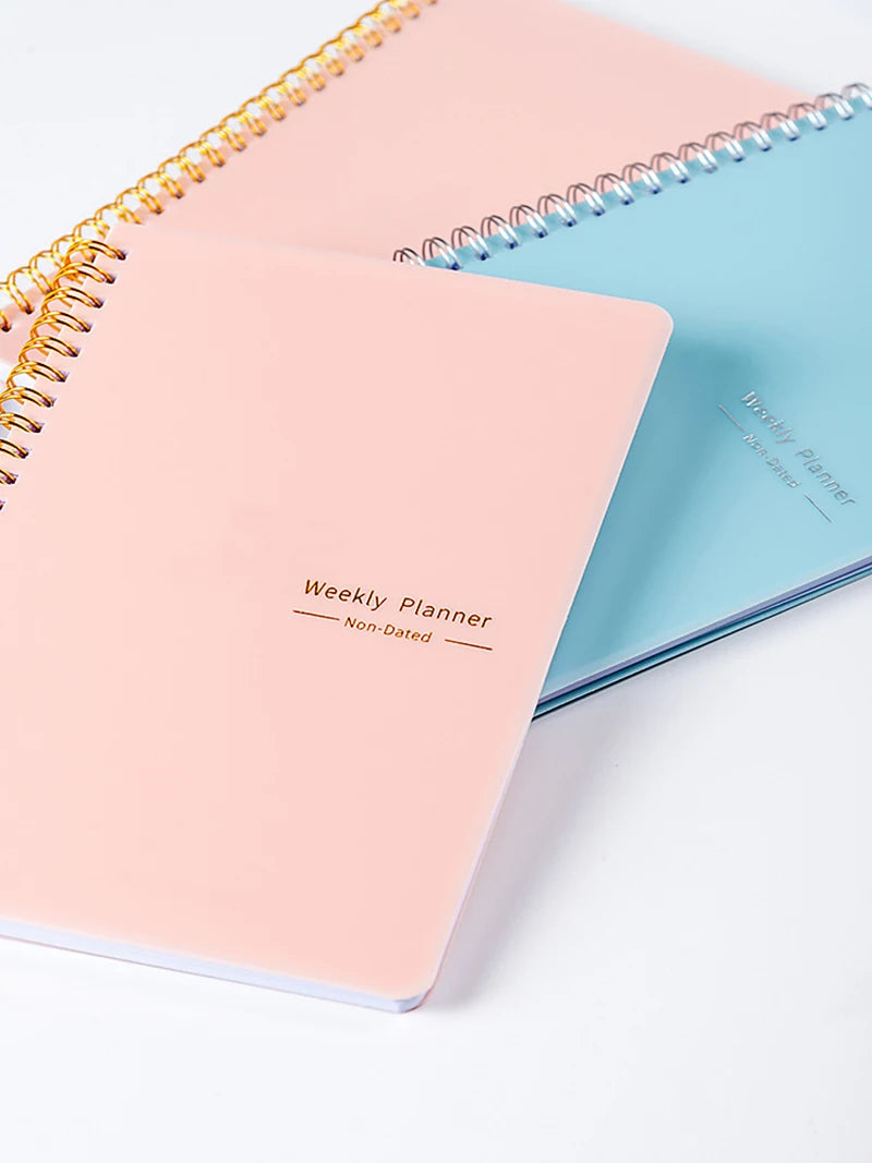 A5 Daily Weekly Planner Agenda Notebook Weekly Goals Habit Schedules Stationery Office School Supplies