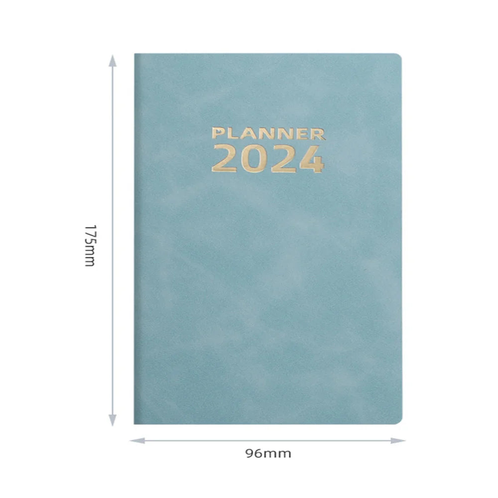 2024 A6 Notebook Daily Weekly Agenda Planner Notebook 365 Days Notepad Journal Notebook Office School Supplies