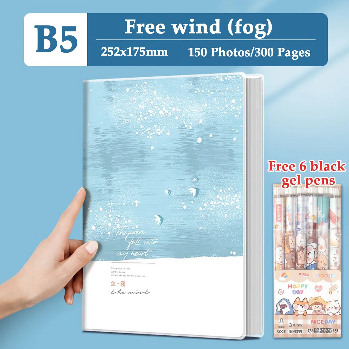 A4/B5 Thick Rubber Sleeve Notebook for Students To Take The Postgraduate Entrance Examination. School Office Stationery Notebook