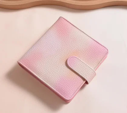B6 A8 Square MacaronTie Dye Color Change PU Leather DIY Binder Notebook Cover Diary Agenda Planner Paper Cover School Stationery