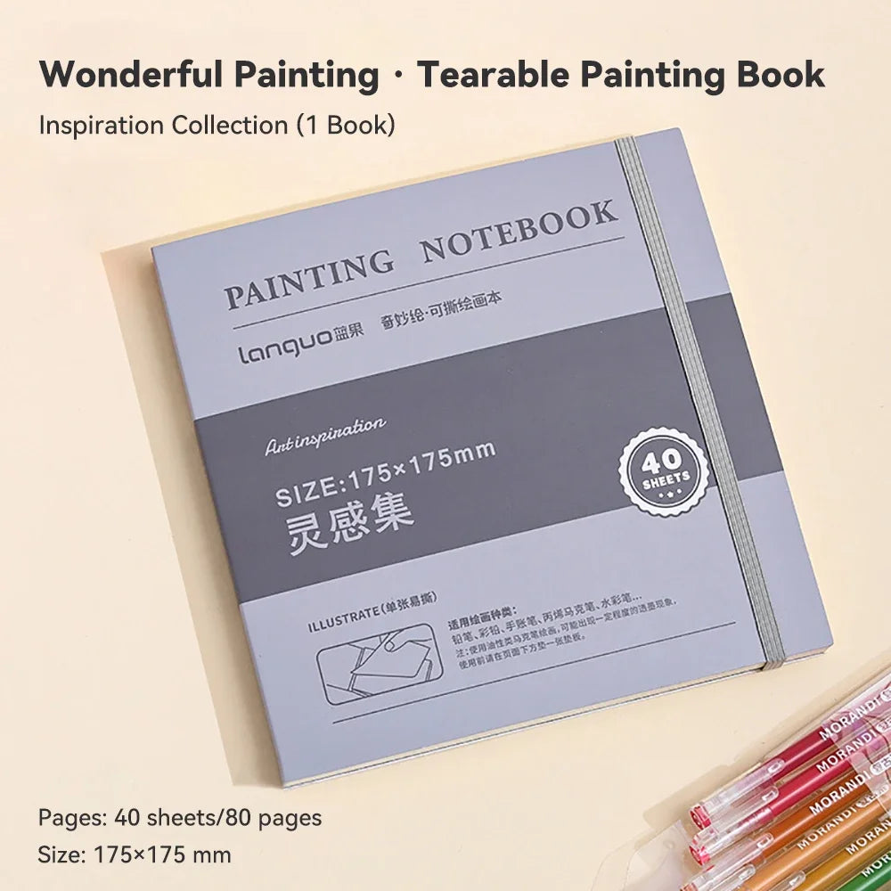Creative Drawing Notebook Tearable Multiple Specifications Sketchbook Graffiti Painting Book Travel Watercolor Book Art Supplies