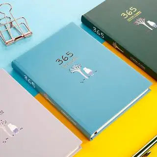 Creative Work Schedule 365 Day Planner Cartoon Diary Notepad Notebook Daily Planner Planner Supplies School