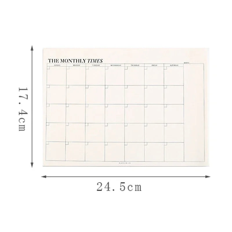 2025 Weekly Planner Undated Spiral Agenda A5 Notebook Planner Pouch 52 Weeks Planner Schedules Stationery Office School Supplies
