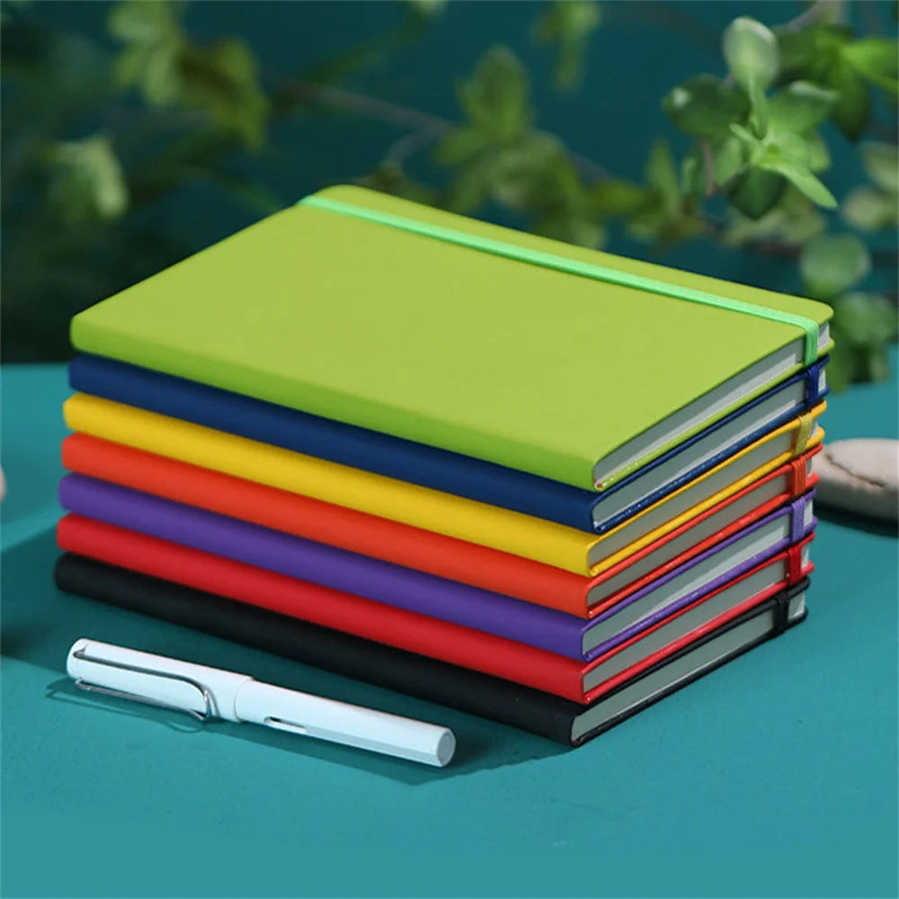 Minimalist Portable Pocket Notebook A6 Lined Blank Diary Plan Diary Notebook Stationery Office School Supplies Paper Thick