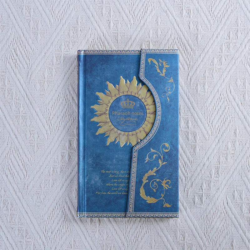 Retro Magic Notebook Magnetic Buckle Classic Design Color Page Illustration European Hardcover Diary Student Notepad