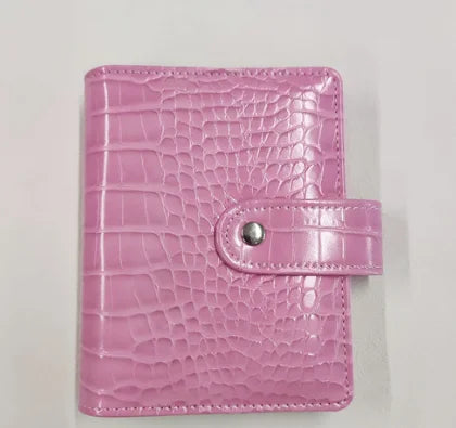 A7 new Crocodile Color 6 Ring Binder PU Clip-on Notebook Leather Loose Leaf Notebook Cover Notebooks Journal Stationery