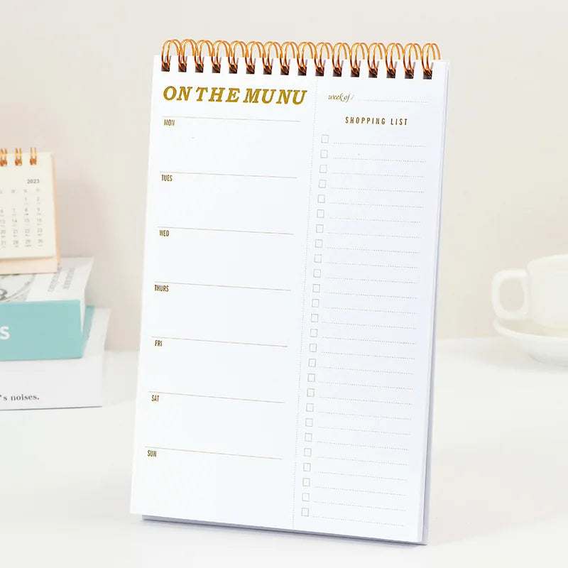 Daily Planner A5 Coil Full English Time Management To Do List Calendar Efficiency Manual Notebooks Office Accessories