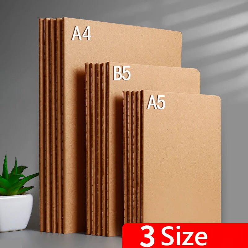 A4/A5/B5 Sketchbook Diary For Drawing Painting Graffiti Sketch Book Blank Grid Line Notepad Notebook Stationery School Supplies