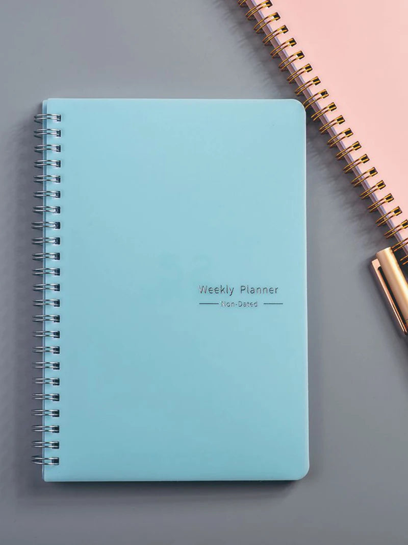 A5 Daily Weekly Planner Agenda Notebook Weekly Goals Habit Schedules Stationery Office School Supplies
