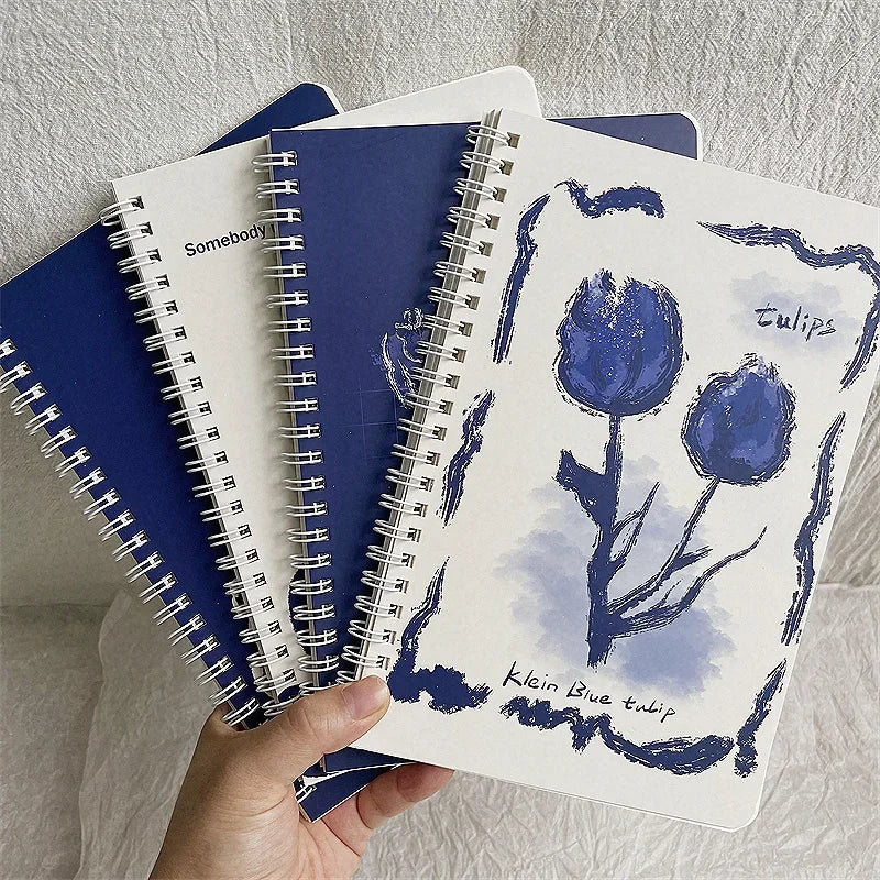 A5 Size Coil Lined Notebooks Kawaii Cover 2 Random Cute Books Kawaii Korean Stationery School Supplies for Students