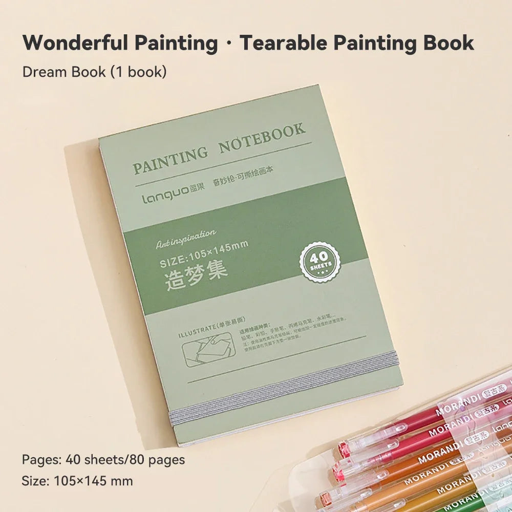 Creative Drawing Notebook Tearable Multiple Specifications Sketchbook Graffiti Painting Book Travel Watercolor Book Art Supplies