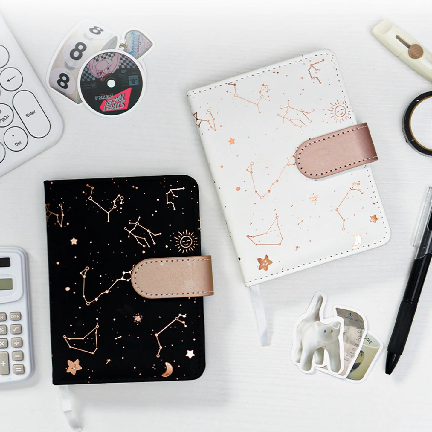 2025 Planner Notebook English Agenda Leather Cover Monthly/Weekly/Dairy Journal For Students School Supplies Stationery