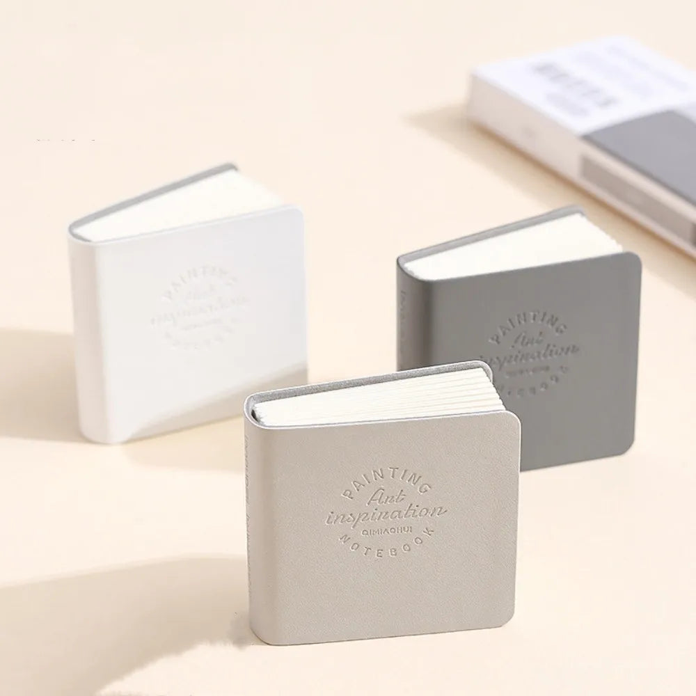 3Pcs/Pack Mini Drawing Book Square Watercolor Sketchbook Thick Paper Painting Paper Work Relaxation Art Supplies Handbook