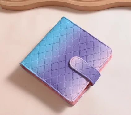 B6 A8 Square MacaronTie Dye Color Change PU Leather DIY Binder Notebook Cover Diary Agenda Planner Paper Cover School Stationery