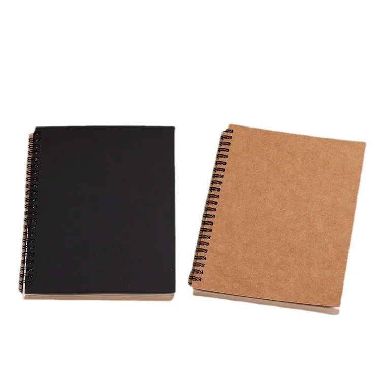 Vintage Kraft Paper Blank Graffiti Inner Page Notebook Art Students Sketch Book Office Memo Children Graffiti School Stationery