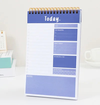 Daily Planner A5 Coil Full English Time Management To Do List Calendar Efficiency Manual Notebooks Office Accessories