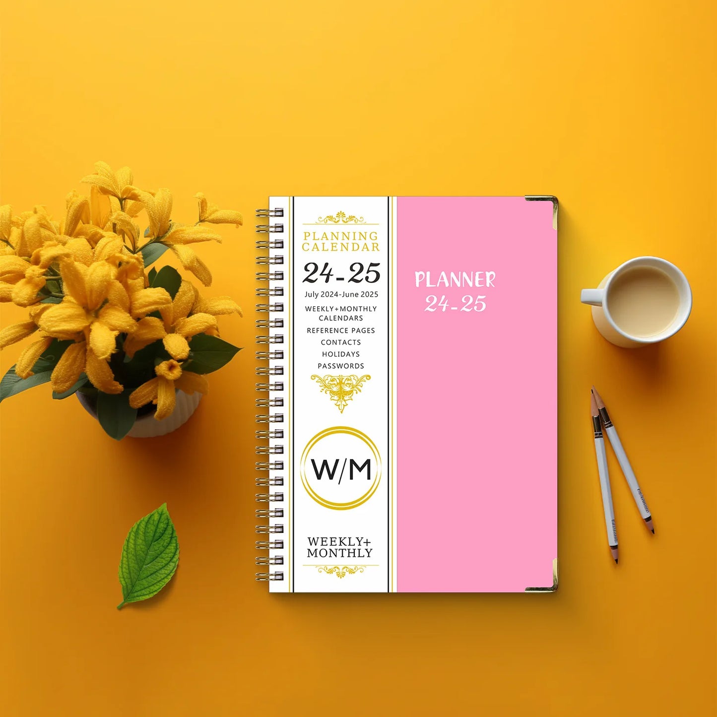 2025-2025 Agenda Planner Notebook Diary Weekly Planner Goal Habit Schedules Journal Notebooks For School Stationery Office