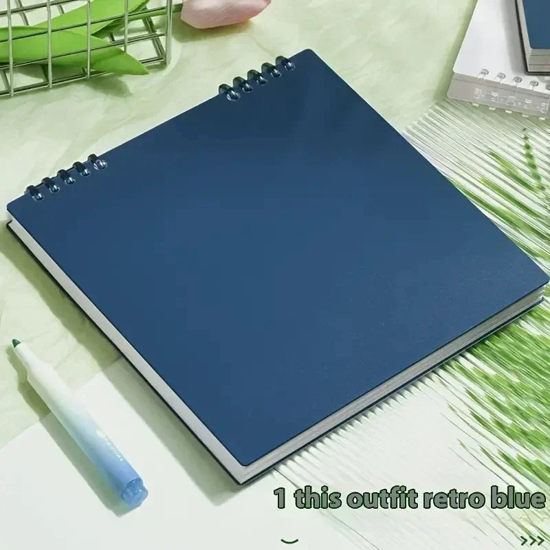 Grid Diary Flip Sketchbook B5 Sketch Book Notebook Notepad Retro Daily Planner Notebooks Writing Pads Office School Supplies
