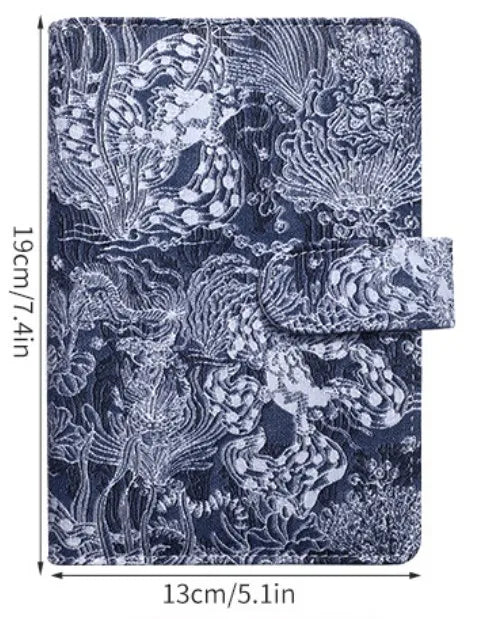 A6 Cute Retro Embroidery Pattern DIY Loose Leaft Binder Notebook Cover Diary Agenda Planner Paper Cover School Stationery
