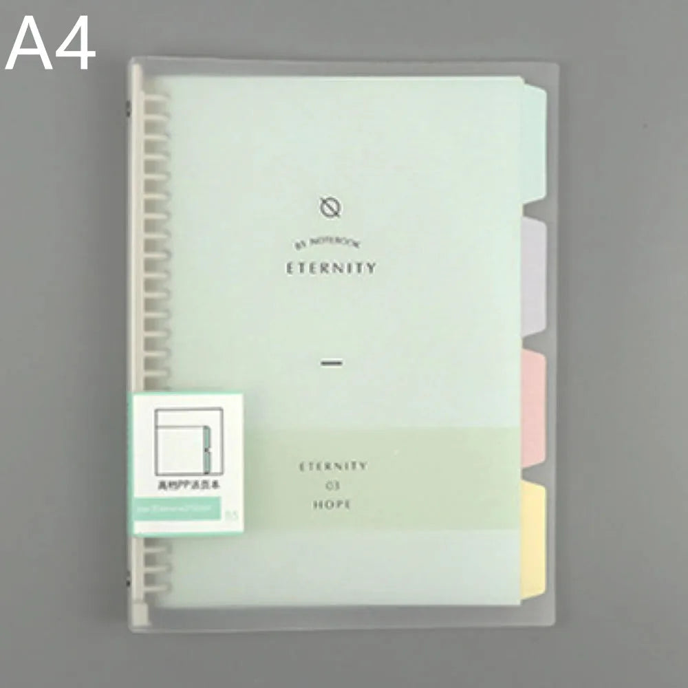 New Refill Binder Notebook A5 Loose Leaf Refillable Replaceable Metal Ring Planner Notebook Stationery School Office Supplies
