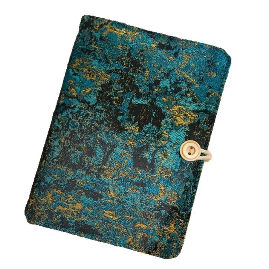 A5 & A6 Fabric cover notebook loose-leaf notepad binder mysterious realm diary ,with 90 blank inner pages