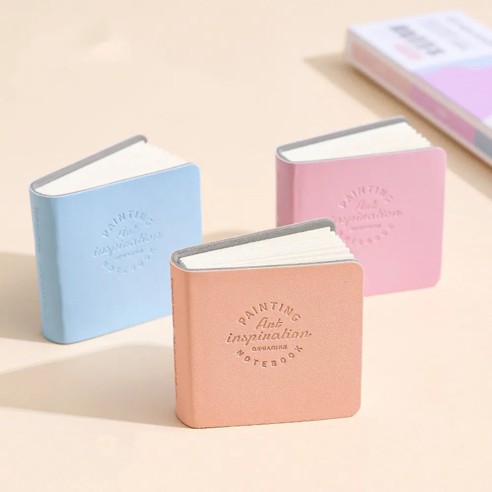 3Pcs/Pack Mini Drawing Book Square Watercolor Sketchbook Thick Paper Painting Paper Work Relaxation Art Supplies Handbook