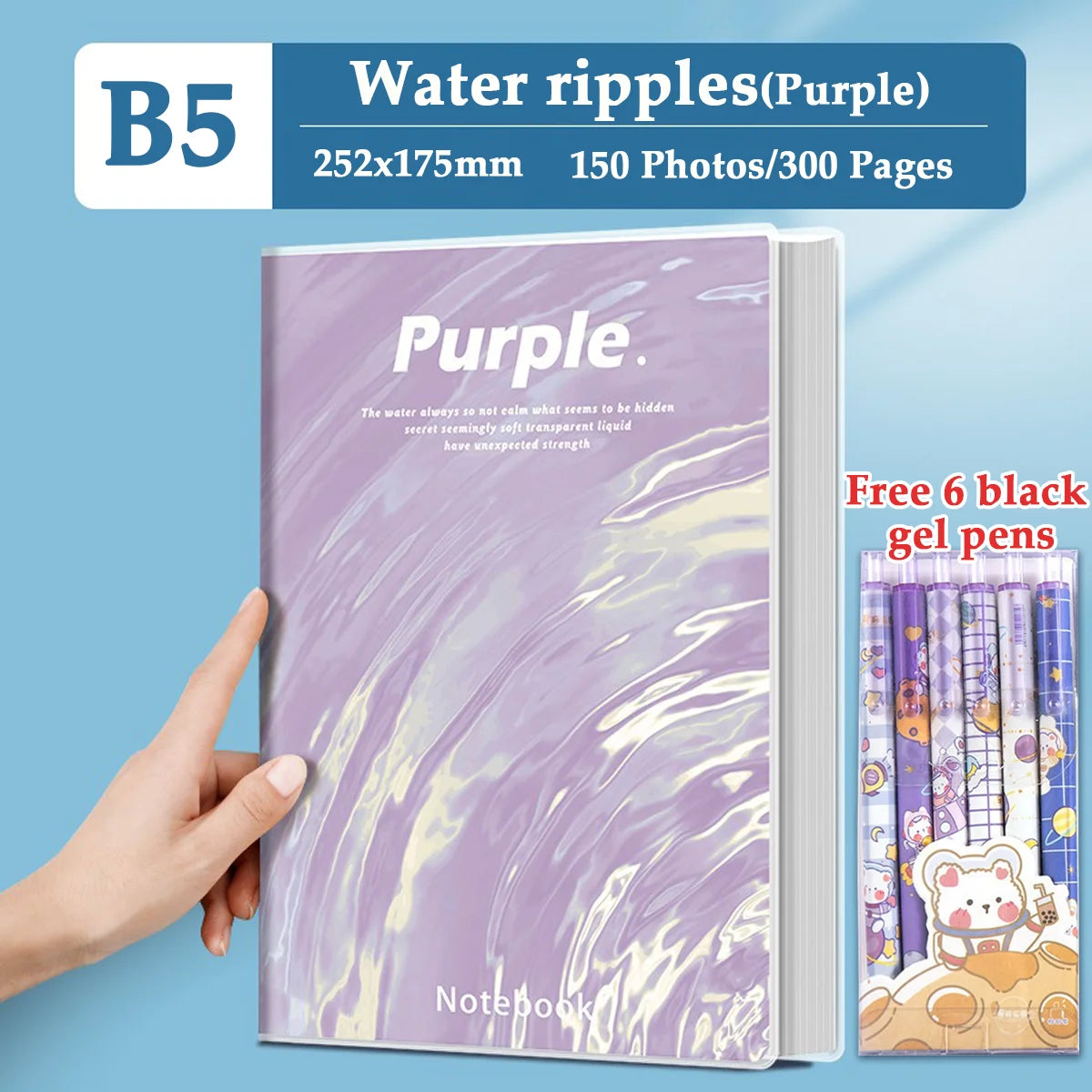 A4/B5 Thick Rubber Sleeve Notebook for Students To Take The Postgraduate Entrance Examination. School Office Stationery Notebook