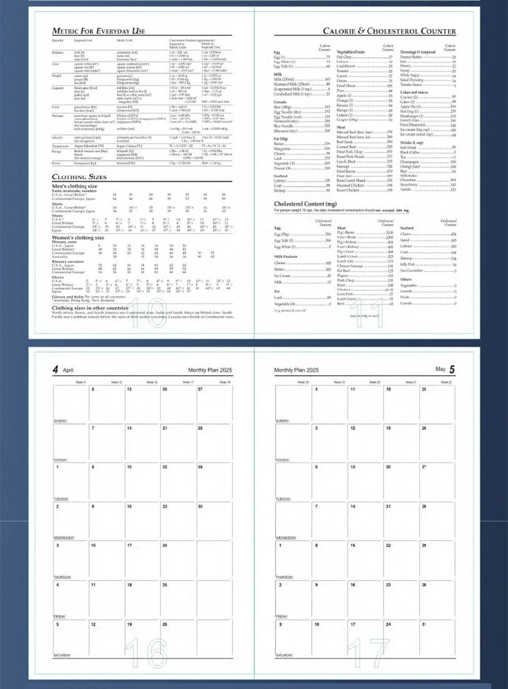 2025 A5 Day A Page Diary With Appointment Times Hardback Desk Organiser Planner School Office Suppliers