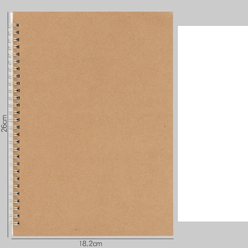 A4/A5/A6 Card Cover Note Book Dotted Grid Blank Student Daily Writing Plan Book Office Supplies Stationery Note Book