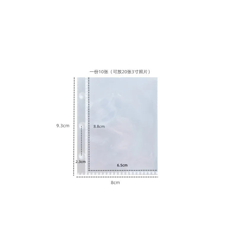 A7 Square Macaron Pink PU Leather DIY Binder Notebook Cover Diary Agenda Planner Paper Cover School Stationery