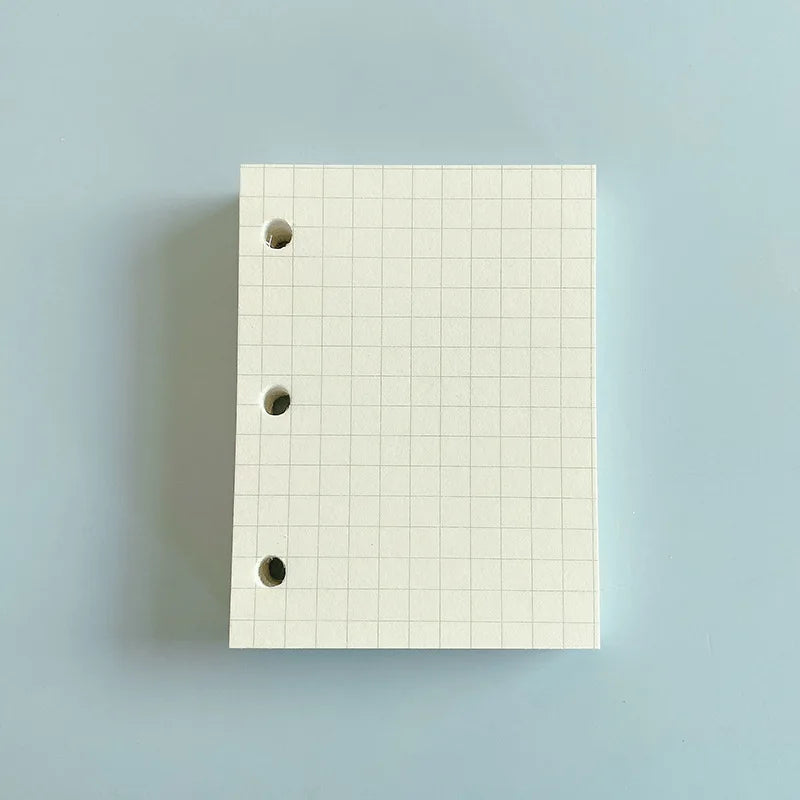 A8 3Holes Loose Leaf Notebook Refill Spiral Binder Inner Page Weekly Monthly To Do Inside Paper Stationery