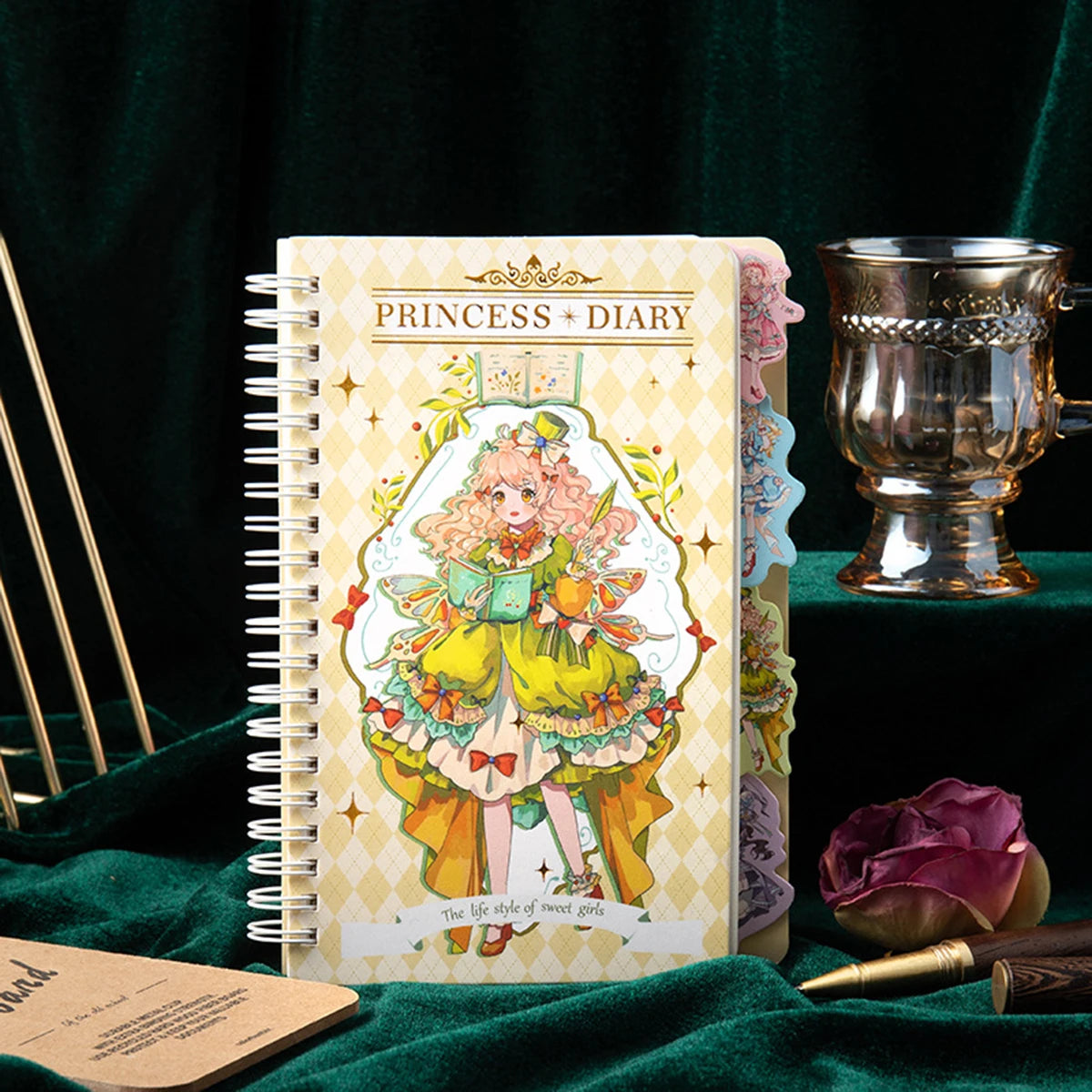 A5 Coil Book Bronzing Cover Anime Characters Kawaii Journal Notebook Writing Pads Korean Stationery for Students School Supplies