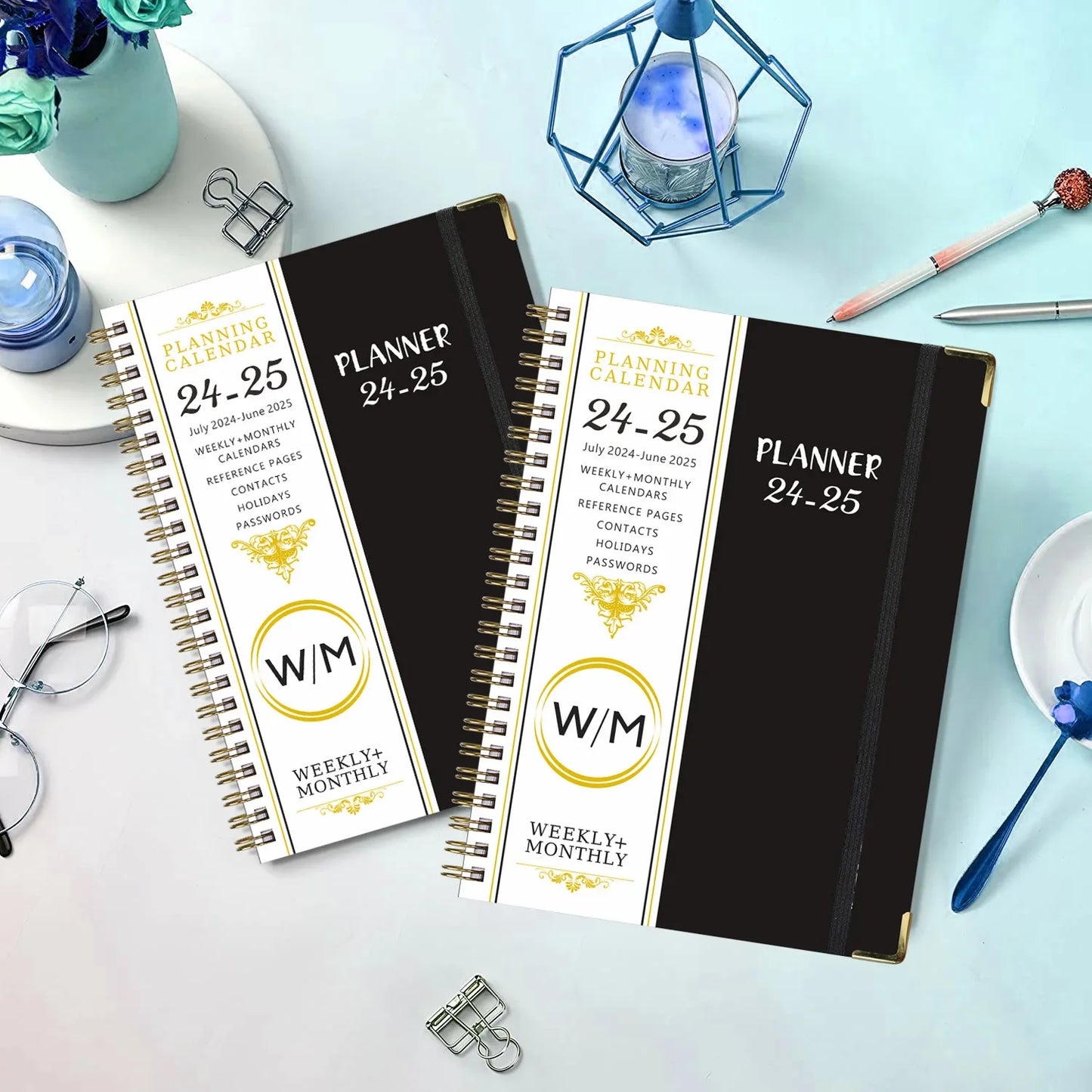 2025-2025 Agenda Planner Notebook Diary Weekly Planner Goal Habit Schedules Journal Notebooks For School Stationery Office