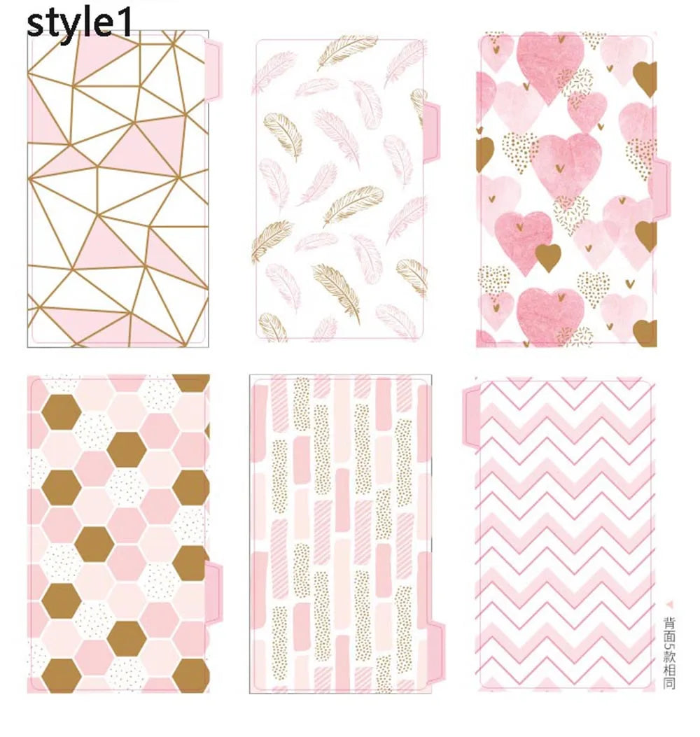 Macaron Color A5 A6 6 Ring Binder PU Clip-on Notebook Leather Loose Leaf Notebook Cover Notebooks Journal Kawaii Stationery