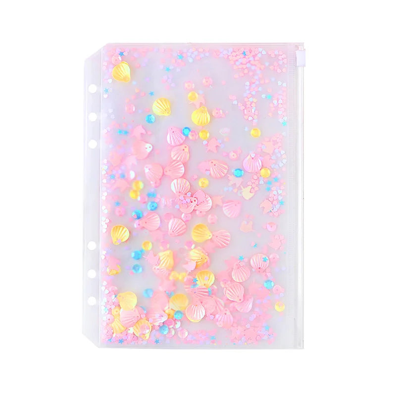 A5 A6 Macaroon Laser Color Crocodile Pattern DIY Binder Notebook Cover Diary Agenda Planner Paper Cover School Stationery