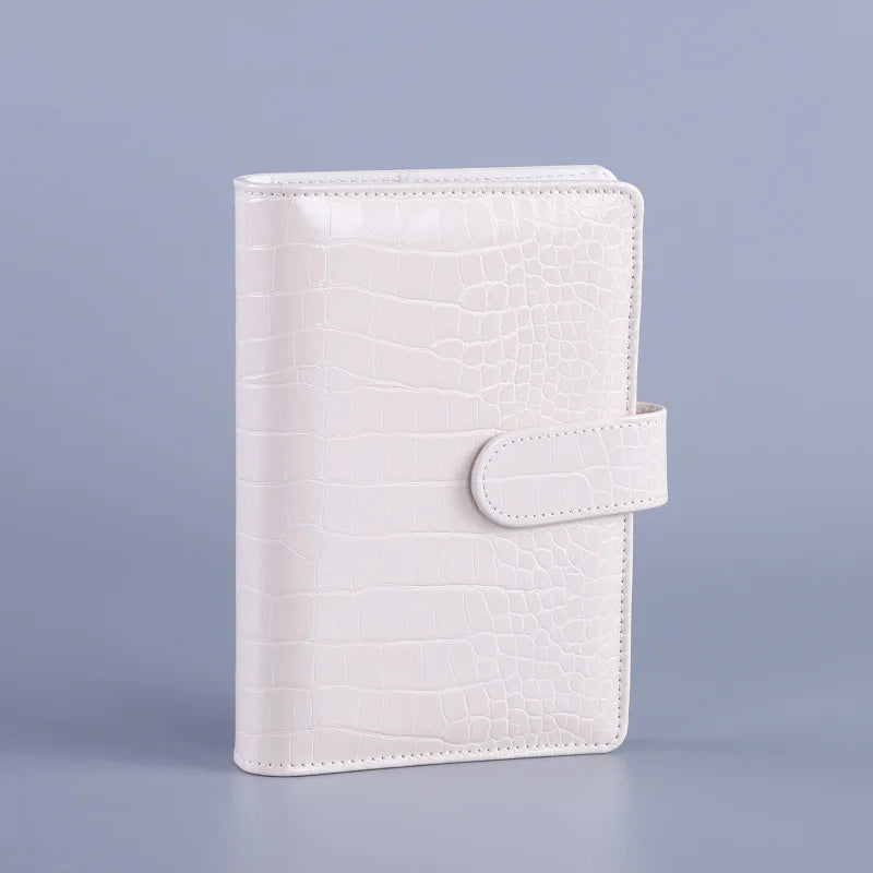 A5 A6 Macaroon Laser Color Crocodile Pattern DIY Binder Notebook Cover Diary Agenda Planner Paper Cover School Stationery
