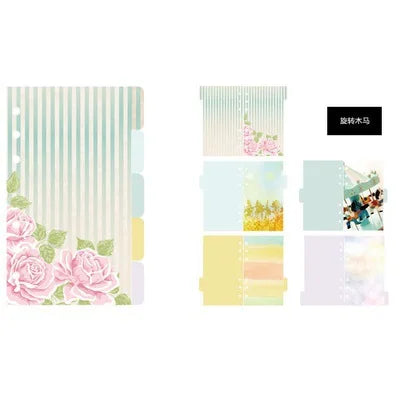 Macaron Color A5 A6 6 Ring Binder PU Clip-on Notebook Leather Loose Leaf Notebook Cover Notebooks Journal Kawaii Stationery
