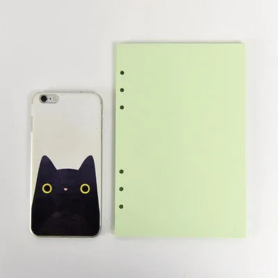 A5 A6 Macaroon Laser Color Crocodile Pattern DIY Binder Notebook Cover Diary Agenda Planner Paper Cover School Stationery
