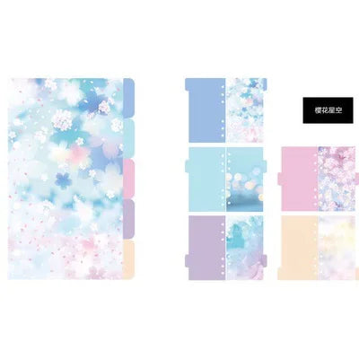 Macaron Color A5 A6 6 Ring Binder PU Clip-on Notebook Leather Loose Leaf Notebook Cover Notebooks Journal Kawaii Stationery